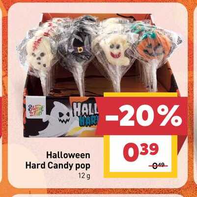 Halloween Hard Candy pop 12 g