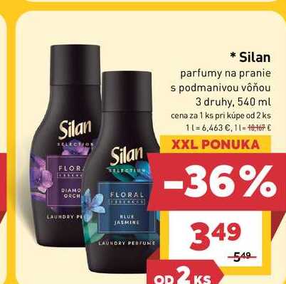 Silan parfumy na praniel s podmanivou vôňou 3 druhy, 540 ml