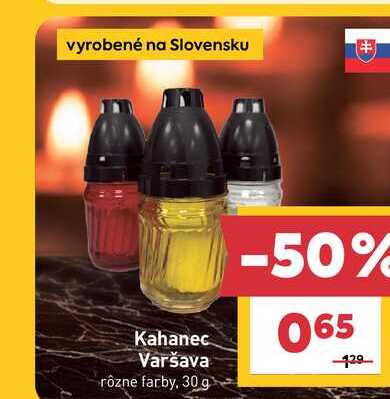 Kahanec Varšava rôzne farby, 30 g