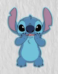 Detský tvarovaný dekoračný vankúš Stitch