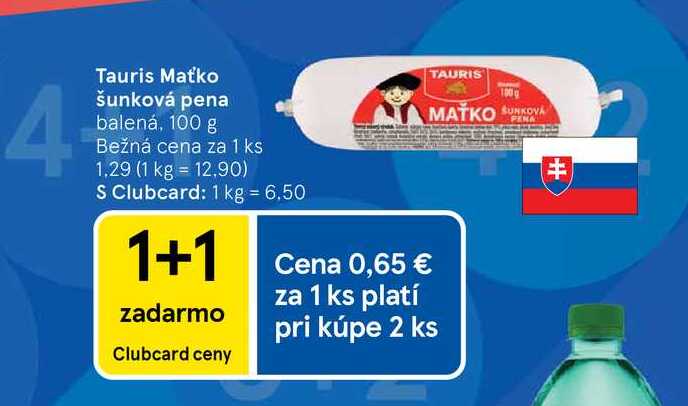 Tauris Maťko šunková pena balená, 100 g