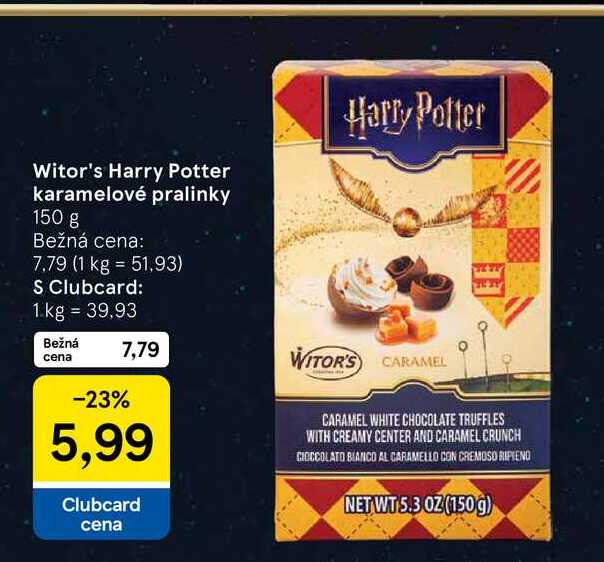 Witor's Harry Potter karamelové pralinky 150 g