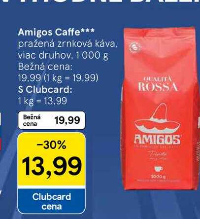 Amigos Caffe pražená zrnková káva, viac druhov 1000 g
