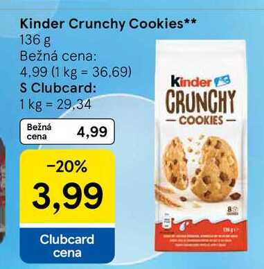 Kinder Crunchy Cookies 136 g