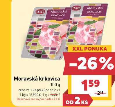 Moravská krkovica 100 g 