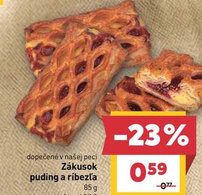 Zákusok puding a ríbezľa 85 g