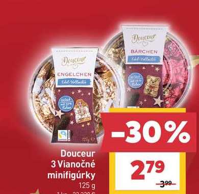 Douceur 3 Vianočné minifigúrky 125 g