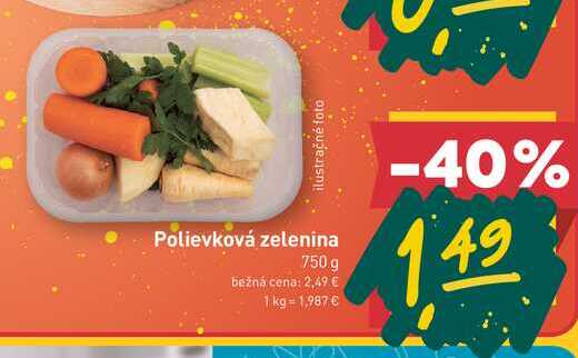 Polievková zelenina 750 g