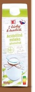 Z lásky k tradícií Acidofilné mlieko